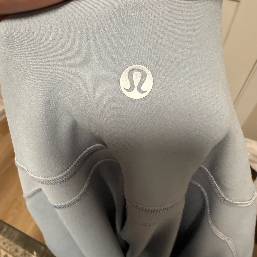 Lululemon Groove Super-High-Rise Flared Pant Nulu Chambray Size 18 - Picture 5 of 6
